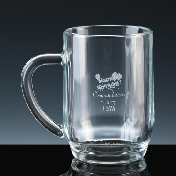 Crystal Gifts 1 Pint Tankard Birthday 18th, Single, Silver Boxed